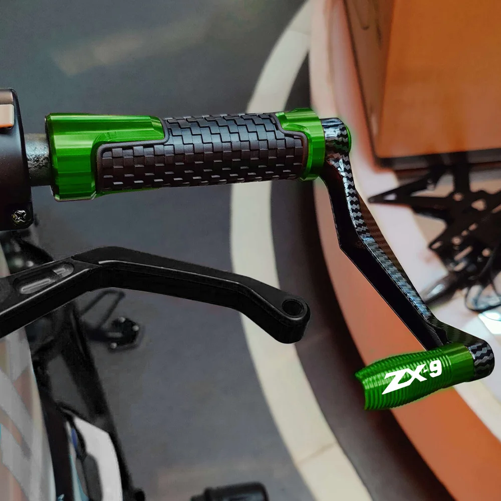 モーターサイクルブレーキクラッチレバープロテクター、ハンドルバーグリップガード、カワサキzx9,1994、1995、1996、1997、ZX-9R、22mm、7/8"