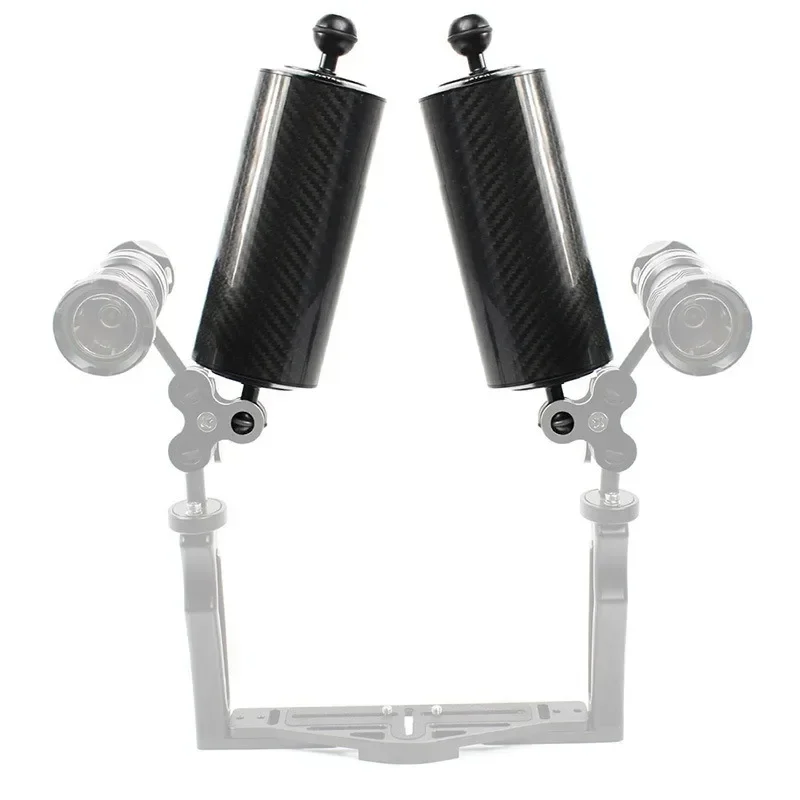 

5/8/10inch D80mm Carbon Fiber Buoyancy Float Arms 1 inch Dual Ball Head Underwater Photography Accessories