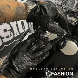 2024 New Racing Moto Gloves Men Leather Motorcycle Gloves Top Mountain Bike Mx Glove Top Motocross Glove Bmx Glove For Harley