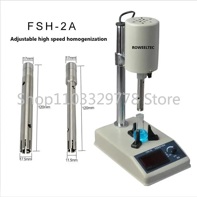 Homogeneizador de alta velocidad laboratorio FSH-2A, 110V/220V, pantalla digital, emulsificación, organizador homogeneizador