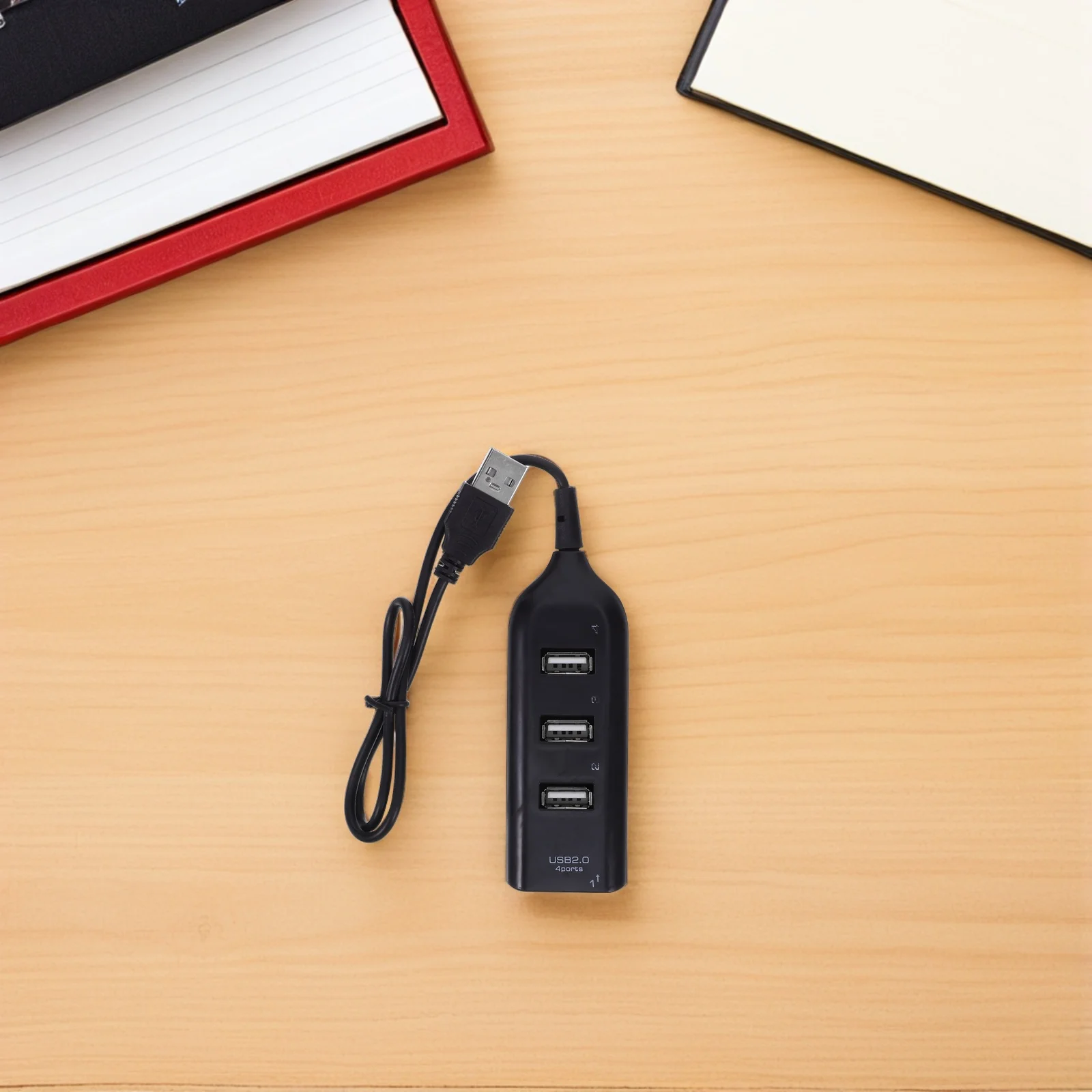 

4 Ports Usb 2.0 Hub High Speed Data Transfer Splitter For Laptop Desktop Pc Tablet Black Compatible With Windows