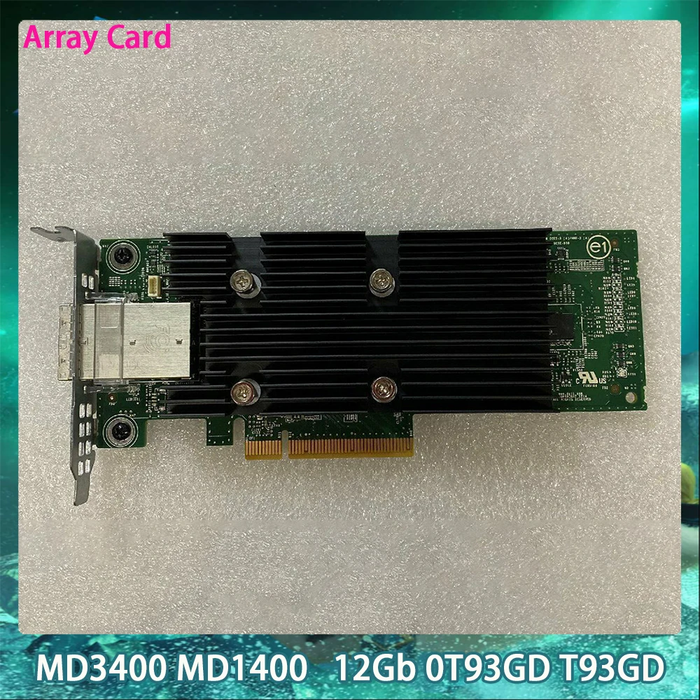 

12 ГБ 0T93GD T93GD для DELL MD3400 MD1400, двухпортовая внешняя карта SAS/HBA