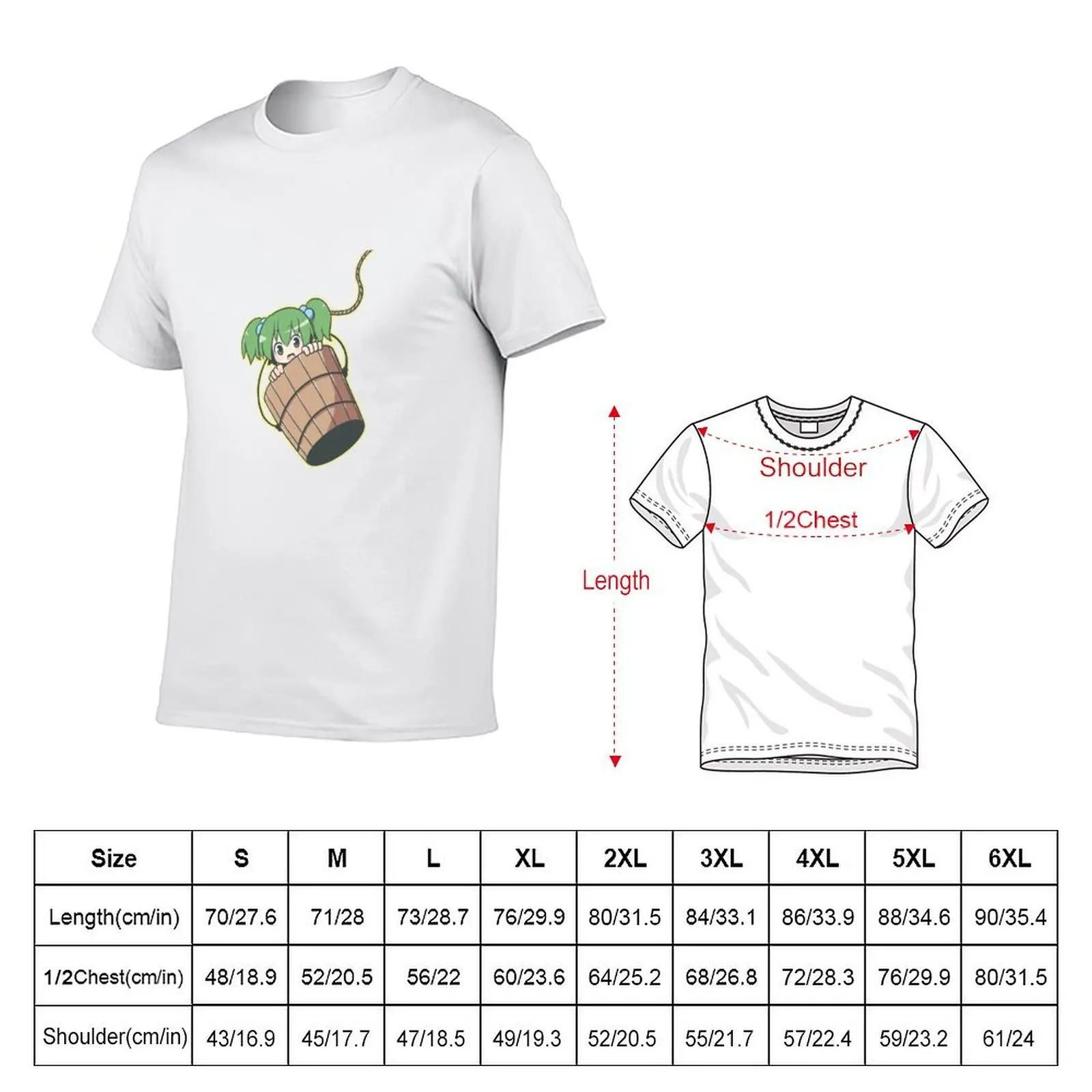 Bucket Kisume T-Shirt Casual Everyday Short Sleeve T-Shirt