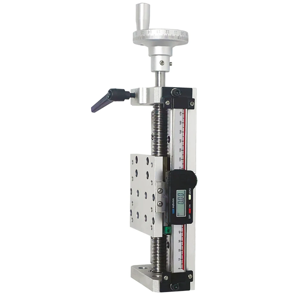 Hand-Cranked Micro Linear T-Screw Electronic Digital Display Scale Guide Rail Slide High Precision Cross Module