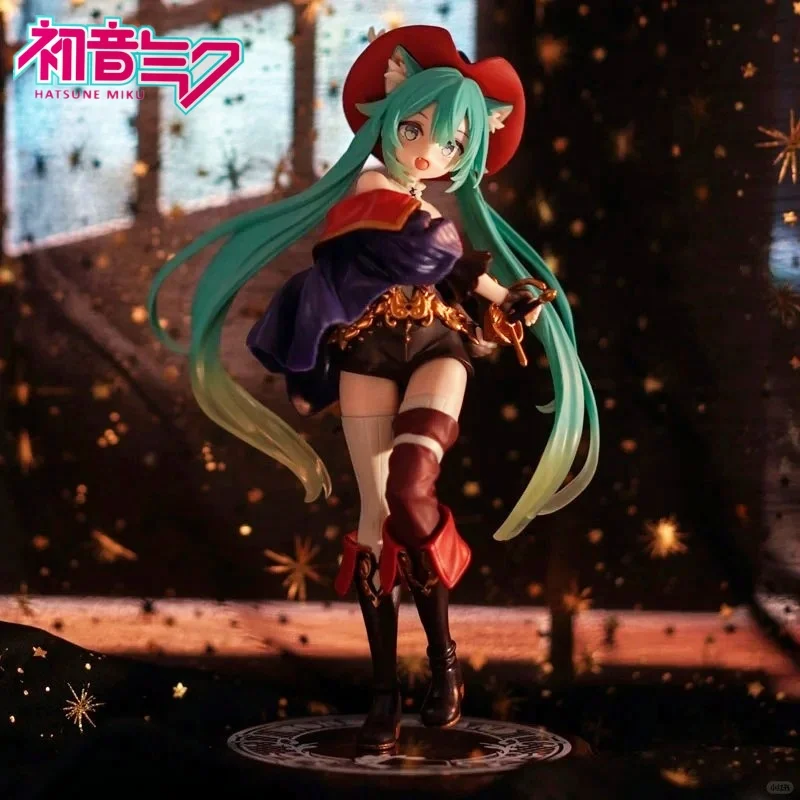 Genuine Spot Taito Fairy Tale Wonderland Hatsune Miku Piapro Miku Puss In Boots Jingpin Hand Puppet Model Ornaments Gifts