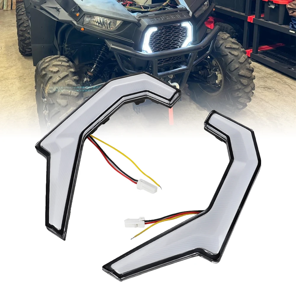 

Front Fang Accent Lights LED Turn Signal Light for Polaris RZR XP XP4 1000 2014-2018 RZR-4 900 2015-2020 UTV ATV Accessories