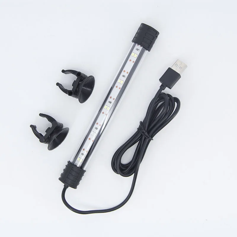 USB 5v Submersible blue white LED underwater  Aquarium bule Light Fish plant grow light lamp 17cm 27cm 37cm Tank Bar Lighting A1