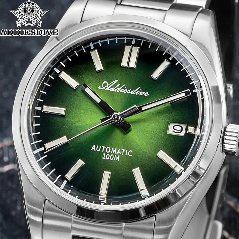 

ADDIESDIVE Automatic Men's Mechanical Watches Fashion Gradient Color Men's Watch NH35 Movement Luminous Dial Luxury Sapphire