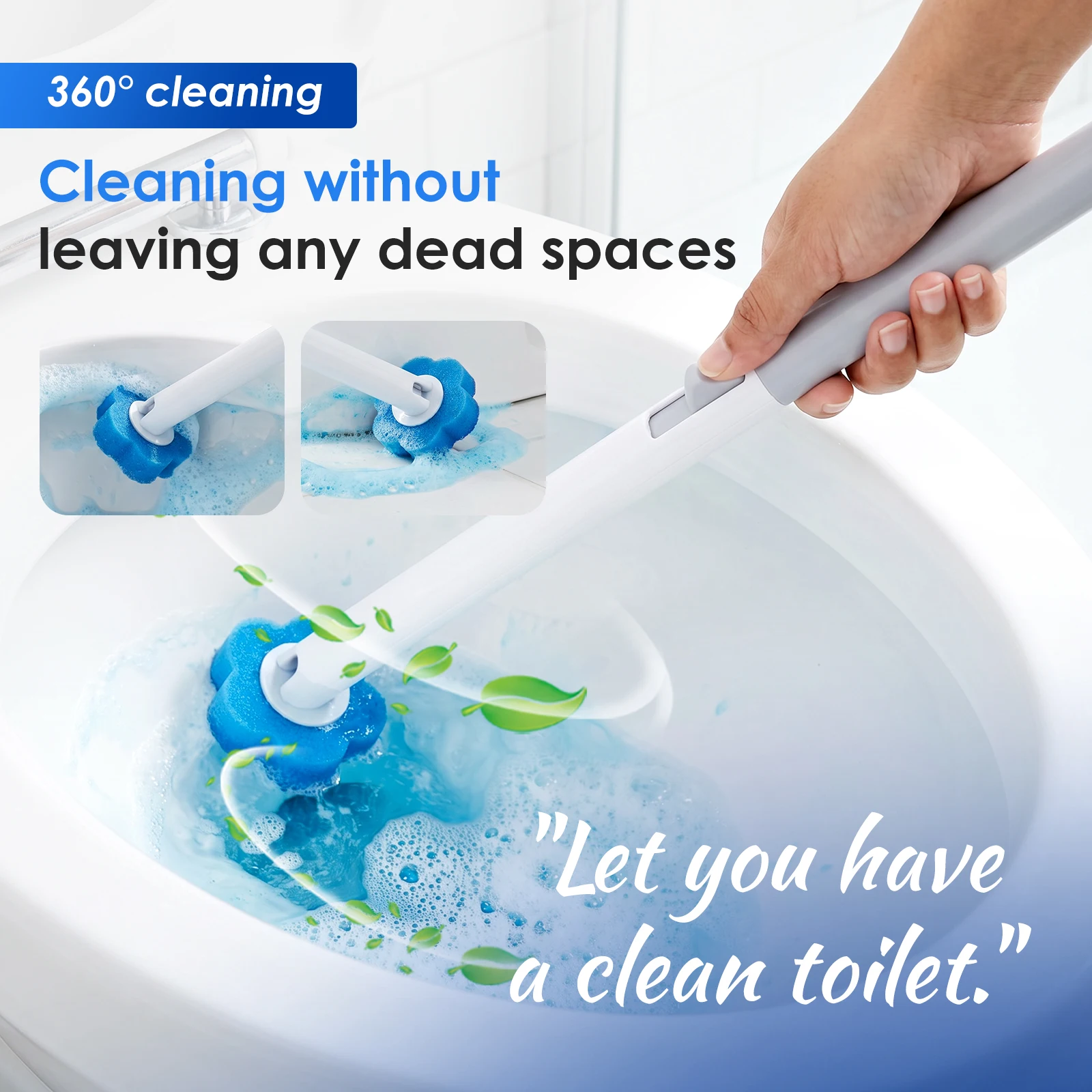 طقم فرشاة مرحاض جديد مع حامل و - مراجعة Home Bathroom Cleaning Kit وسعره