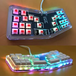 Mini Mechanical Keyboard 28Key VIA Keyboard for GD1B-DJMAX Customized Programmable Hot-swap RGB Backlight Macro Gaming Keyboard