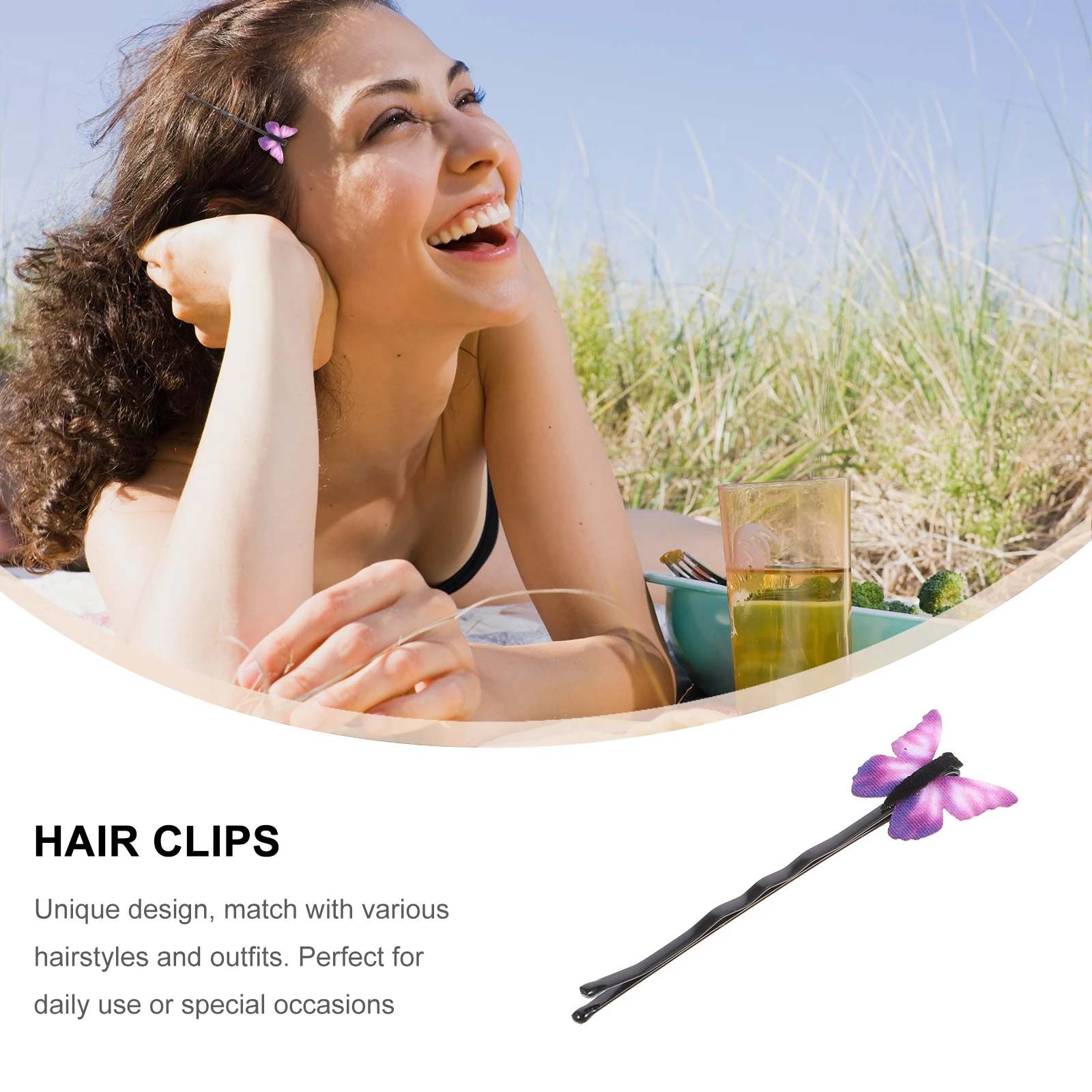 

12Pcs Butterflies Hair Barrettes Exquisite Crafted Clips for Women Girls Safe Comfortable All Day Wear Perfect Hair Styling