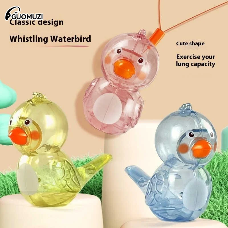 

1/3PCS Pronunciation Training Soft Voice Water Musical Whistles Hanging Rope Filled With Water Water Bird Whistle
