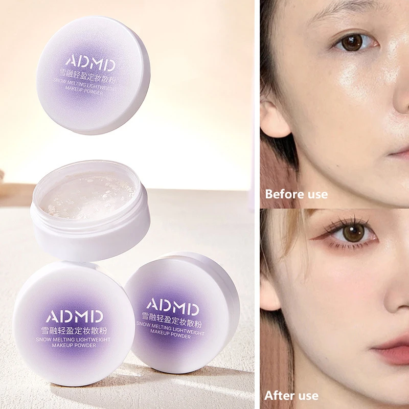 Makeup Finish Loose Setting Powder Translucent Natural Soft Face Powder Oil Control Face Loose Powder Cosmetic Invisible  ﻿