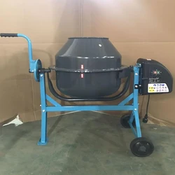 63L Electric Concrete Mixer Multifunctional Vertical Feed Blender Household Construction Industry Cement Mortar Mixing Equipment