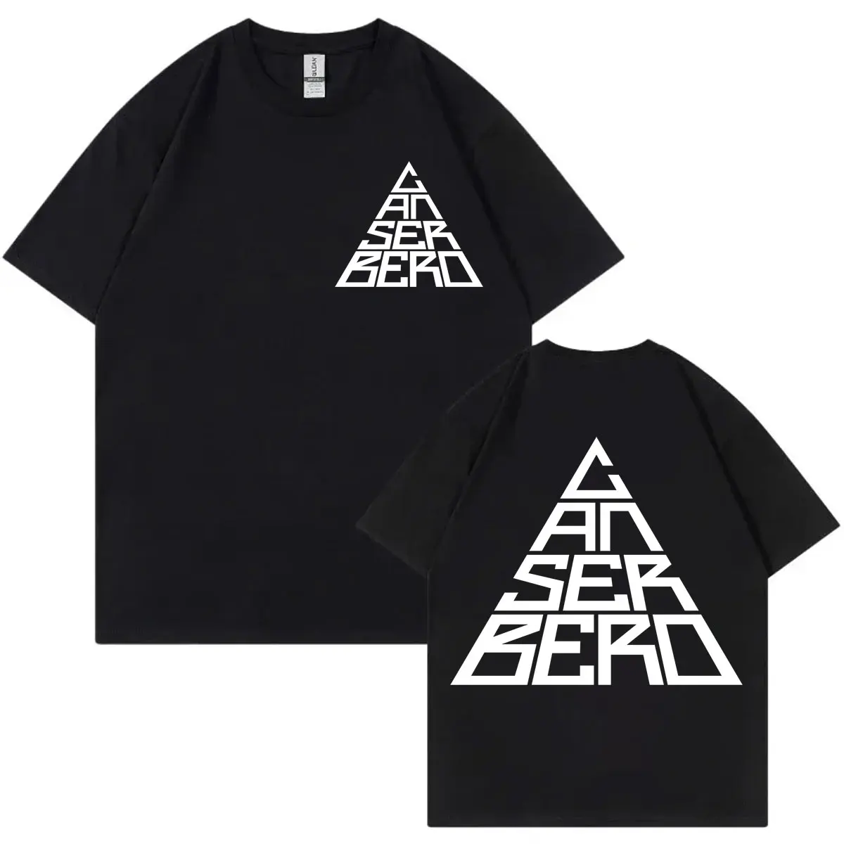 

Limited Canserbero Logo Print T Shirt High Quality Fashion Short Sleeve T-shirt Men Women Casual Oversized Pure Cotton T-shirts