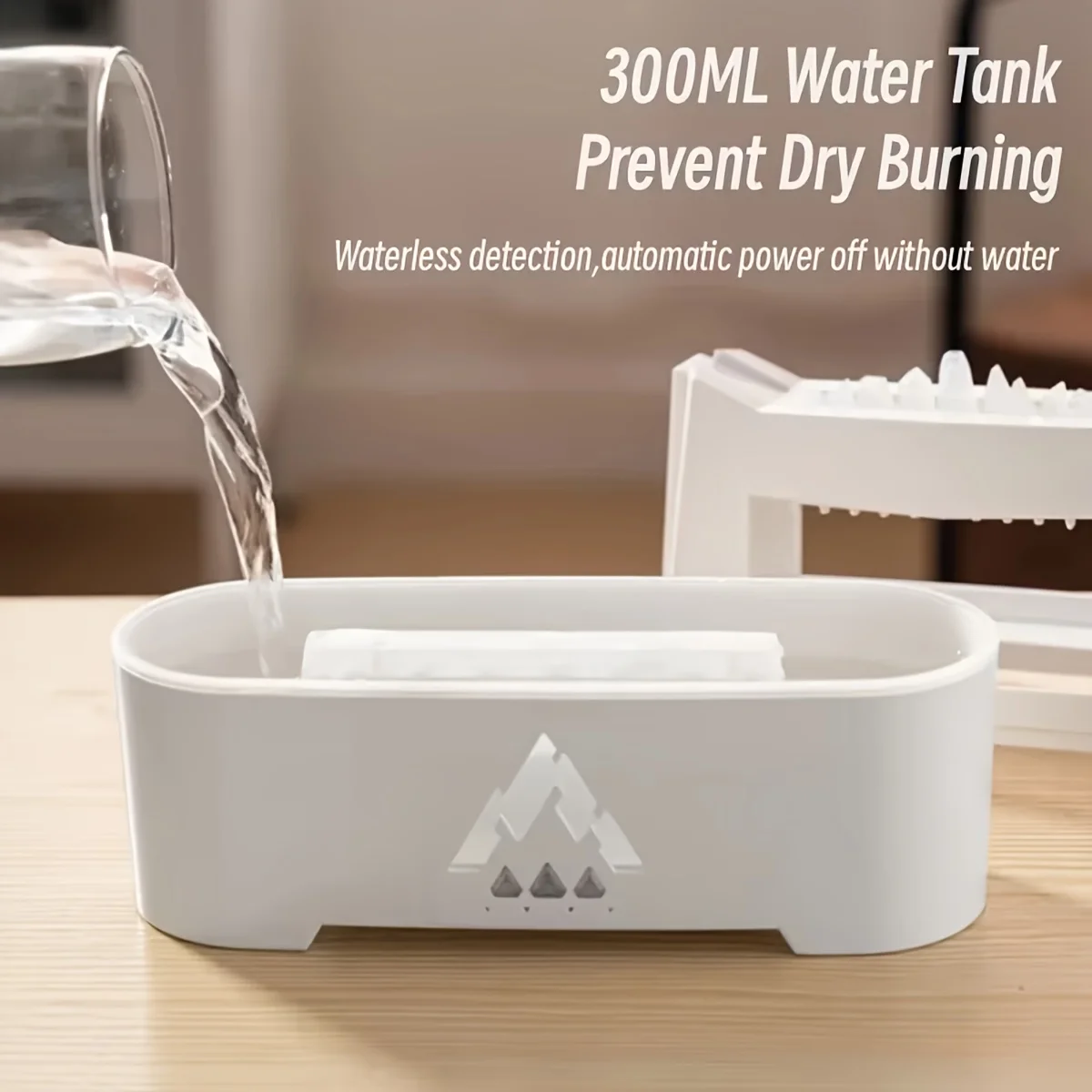 아로마 디퓨저가있는 빗방울 공기 가습기 야간 조명 편안한 물방울 소리 가정용 음소거 빗방울 전기 가습기