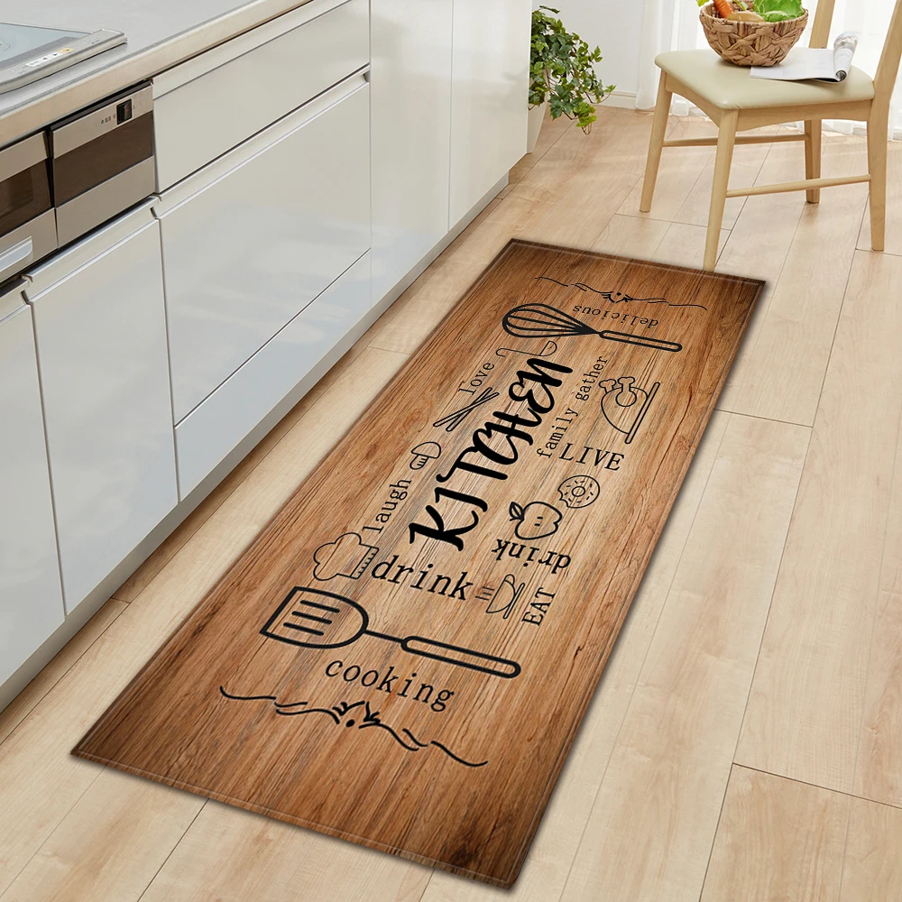 Kitchen Foot Mat Home Entrance Doormat Living Room Bedroom Balcony Floor Decoration Carpet House Bath Hallway Door Non-Slip Rug