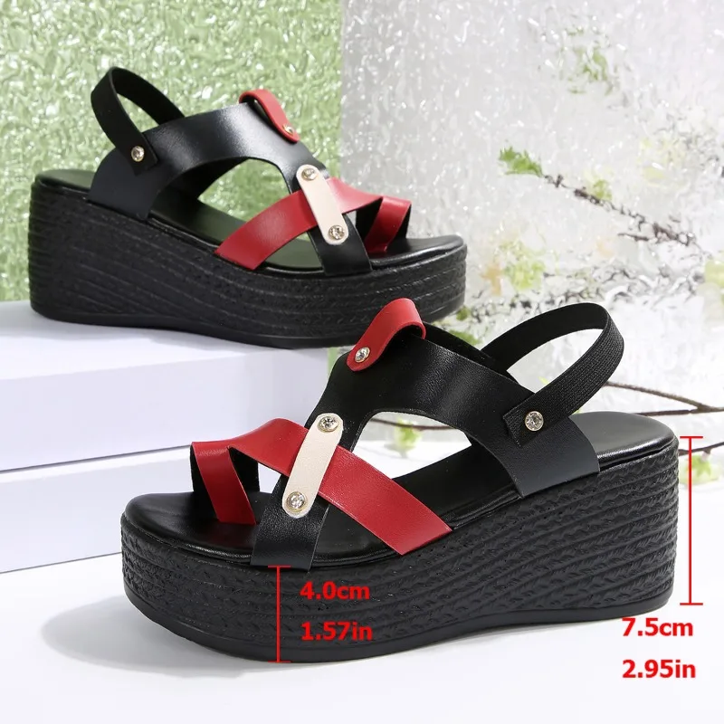 Women's Wedge Sandals: 2026 Summer New Arrivals – Platform, Chunky Sole, Plus Size, Summer Sandals - view 5