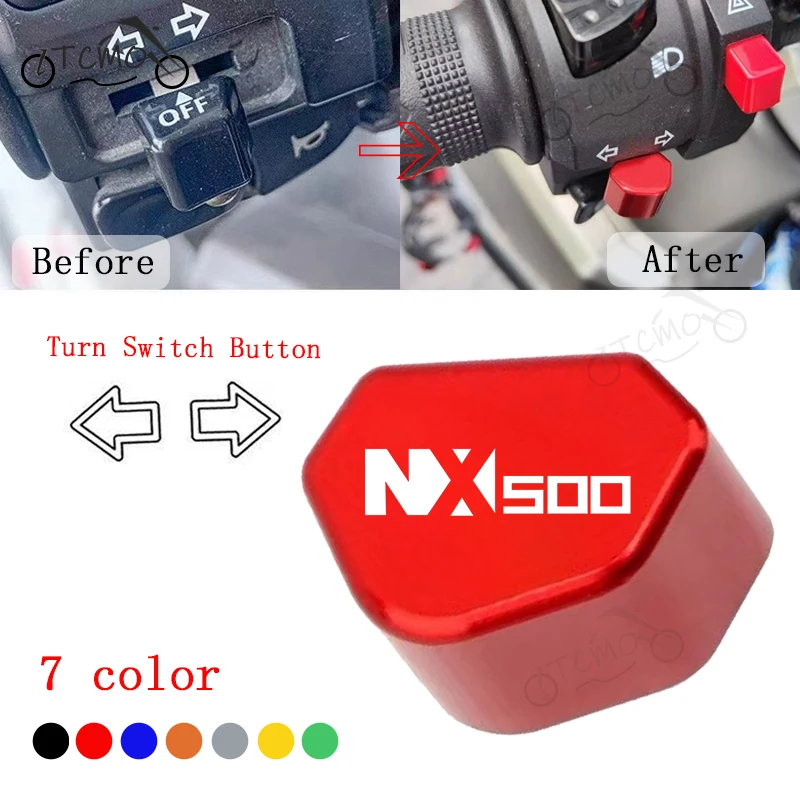 

For Honda NX500 NX 500 500NX 2023 2024 2025 2026 Accessories Mototcycle Switch Button Turn Signal Switch Keycap Decoration Cover