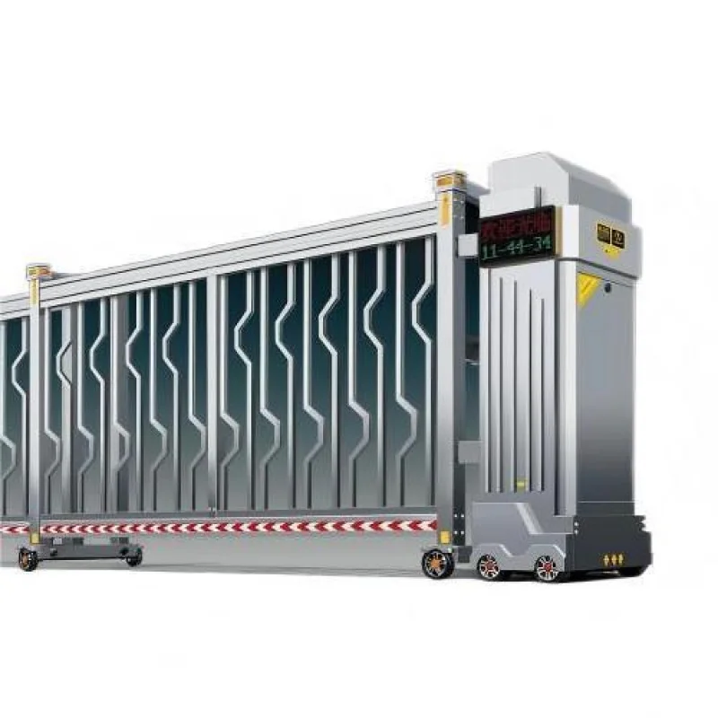 custom.304 Stainless Steel Telescopic Gate Trackless Color Automatic Sliding Fence Remote Control School Site