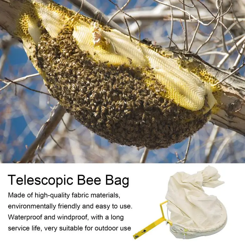 Bee Catcher Net Swarm Trap Bee Catcher Trap Portable Swarm Cage With Telescopic Pole  Bee Collect Tools ﻿