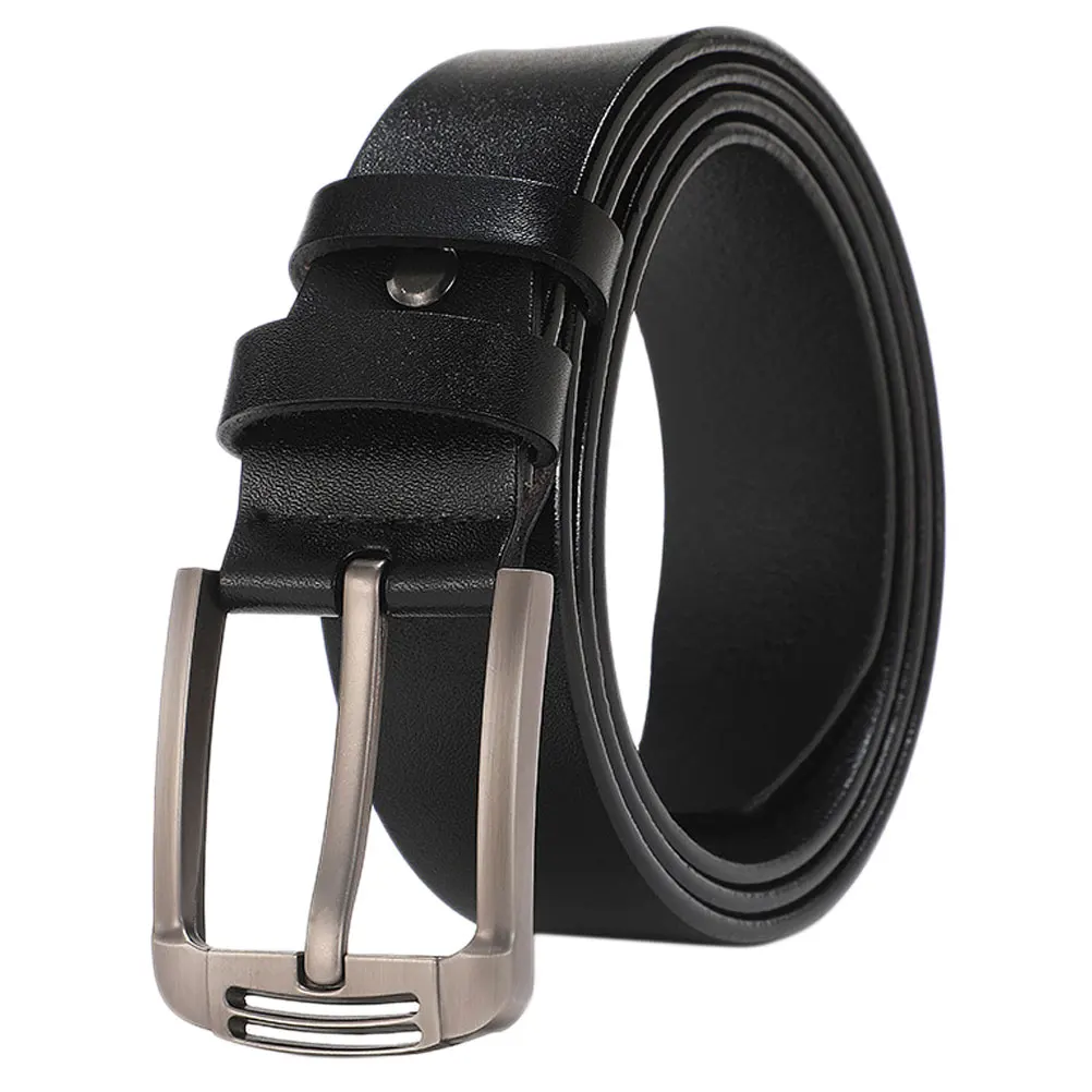 

1Pcs Belt Male Adjustable Black Casual Pin Buckle Waist Strap 130cm Length Durable Accessory Belt