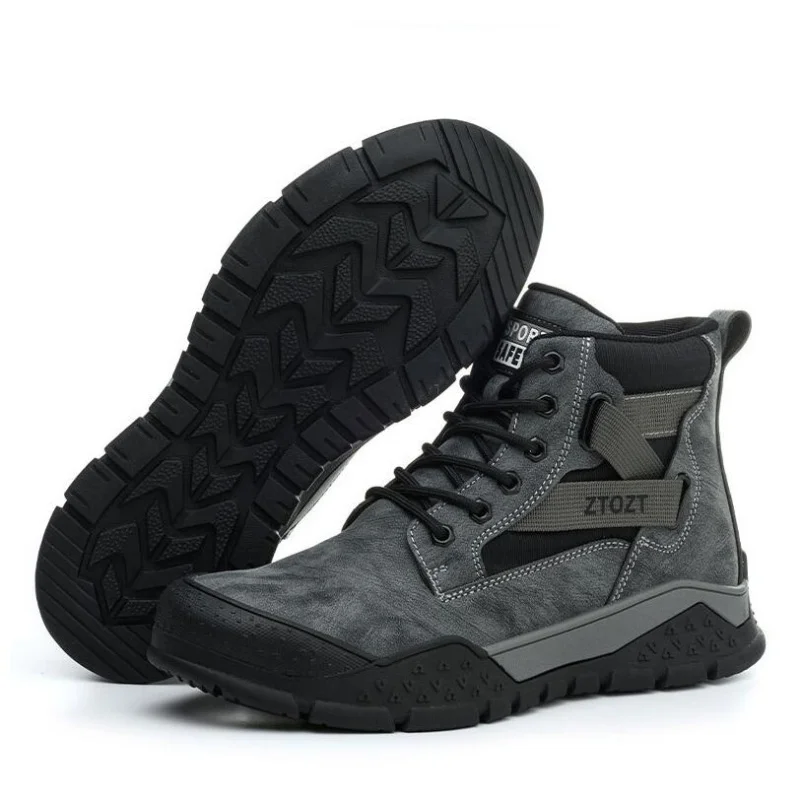 

Safety protective shoes anti-smash anti-stabbing safety shoes thick-soled fashion breathable non-slip non-tired feet work shoes