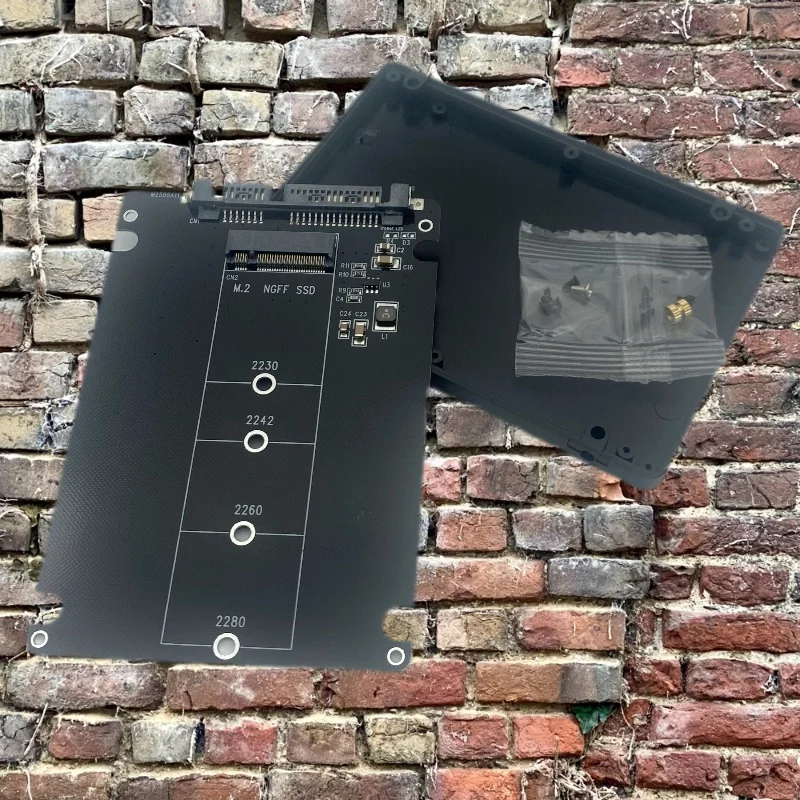 

High Speed M.2 NGFF to SATA3.0 Adapter Card Fast Data Transfer for Customizable Setups for PC M.2 SATA Protocol SSD Enclosure