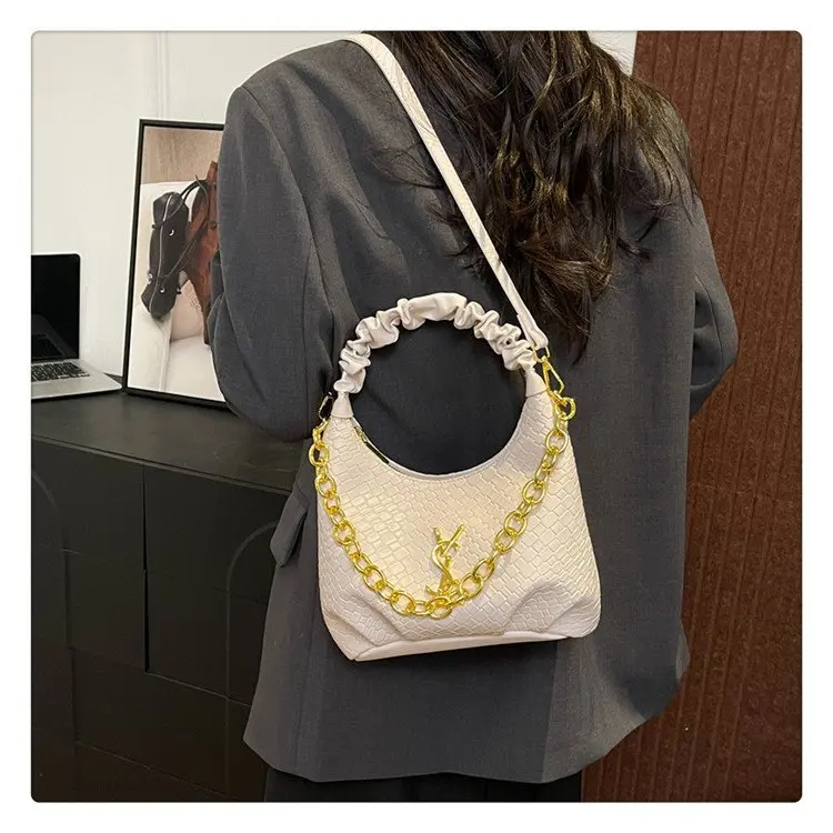 우아한 천연 가죽 숄더백 2025년 신상 여성용, 고급 부드러운 가죽 크로스바디 백, 모든 경우에 어울리는 패셔너블한 토트백