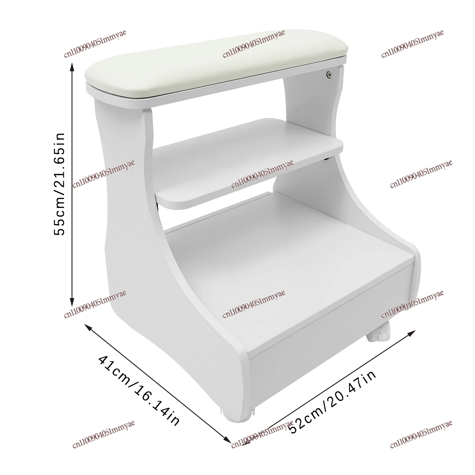 

Beauty Salon Nail or Foot Bath Spa Portable Trolley, 44.09 Lbs Load Capacity Footrest Stand for Medical Clinics, Hair Salon