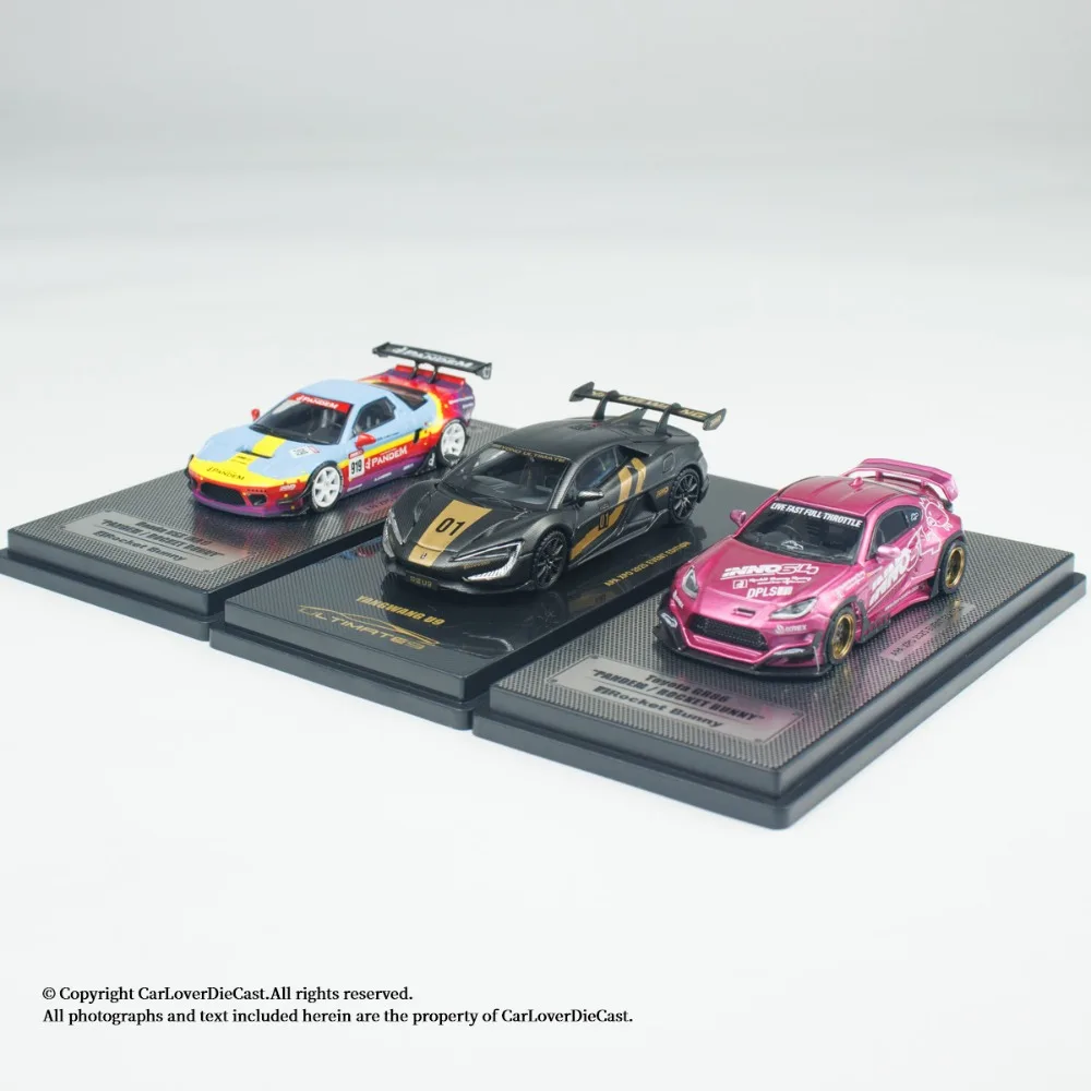 INNO 1:64 TOYOTA GR86 Honda NSX (NA1) PANDEM ROCKET BUNNY APAxpo 2025 Event Edition Alloy Car Model Chase Collection Gift