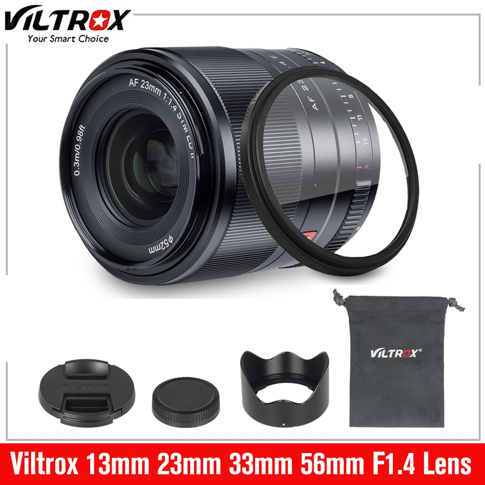 Viltrox 13mm 23mm 33mm 56mm F1.4 Lens  Auto Focus Wide Angle APS-C Lens for Sony E mount Nikon Z mount Fuji XF mount Camera