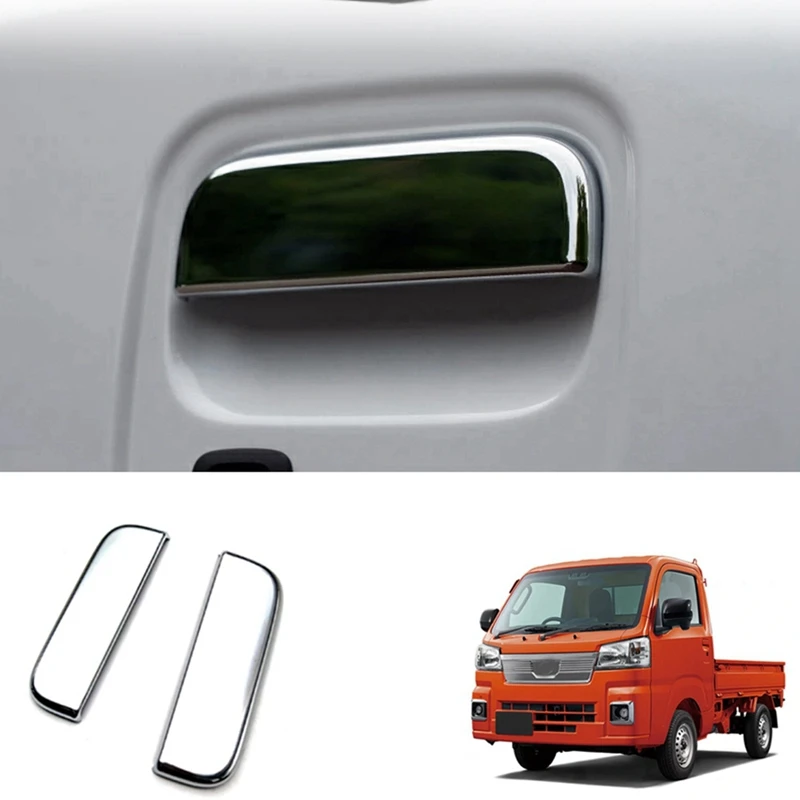 2Pcs Exterior Side Door Handle Frame Cover Trim For Daihatsu Hijet Truck 2021 2022