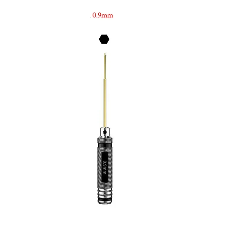 Model Airplane Repair Hex Screwdriver Bit Comfortable Grip Screwdriver Bit 0.9mm,1.27mm,1.3mm,1.5mm,2mm,2.5mm,3mm