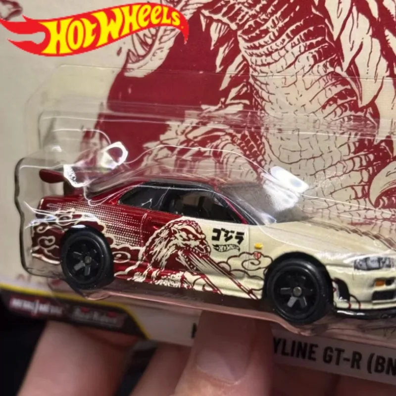 

Hot Wheels Premium 1/64 Scale Pop Culture Car Model - Godzilla Nissan Skyline Gt-R - Collectible Toy For Boys Christmas Gift