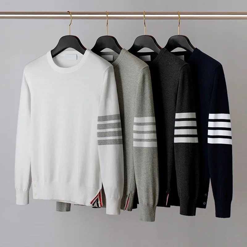 

Цветной вязаный свитшот из чистого хлопка, повседневный, удобный, модный, унисекс, для мужчин и женщин