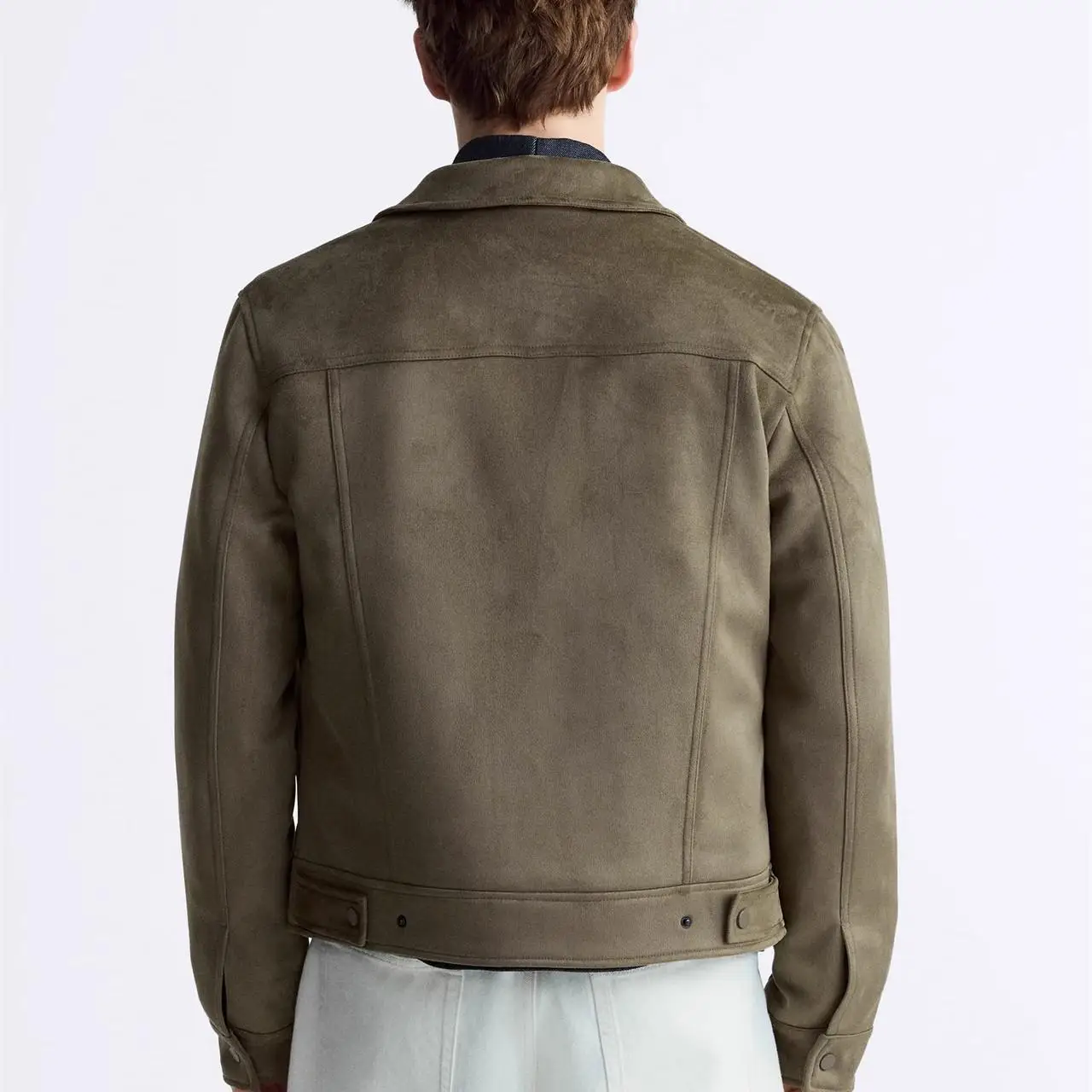 

New 2024 Men's Faux Suede Jaet Outerwear 3548689 73 3548689 800 Stand Fit Youthful Sle Windproof Modern Design