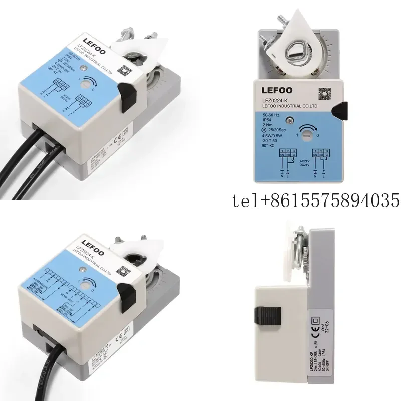 hot For 24V Electric Modulating Standard Rotary Damper Actuator IP54 Protection for HVAC Water/Air Media Clean Room