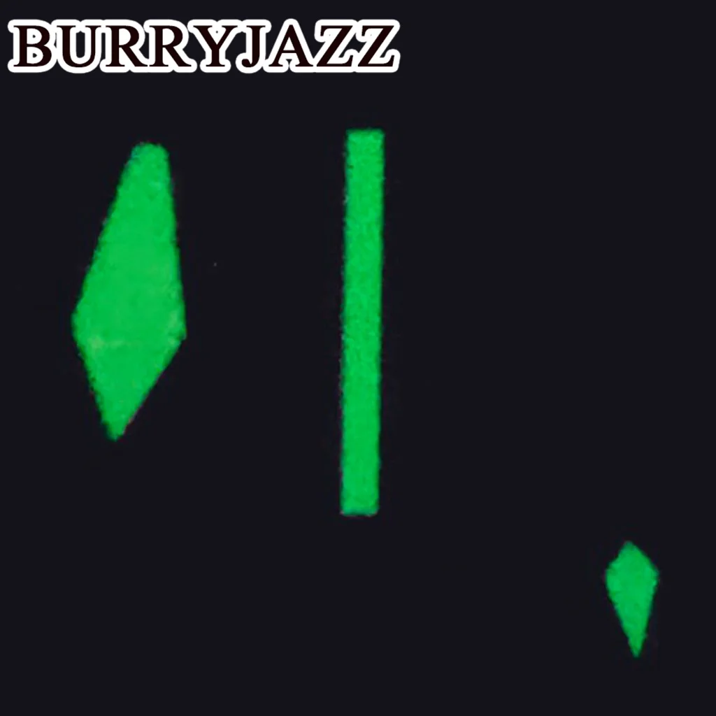 BURRYJAZZ NH35 NH36 NH38 7S26 7S36 4R35 4R36 Wskazówki zegarka Srebrne Pomarańczowe Wskazówki Zielone Świecące