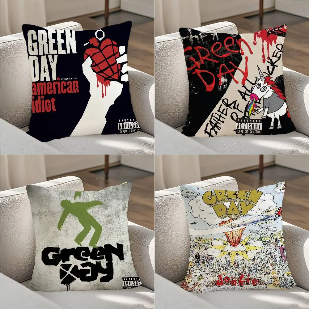 

G-Green D-Day American Idiot Pillow Case Double-sided For Car Pillows 45x45 Cushions Cover Home and Decoration Sofa Pillow case