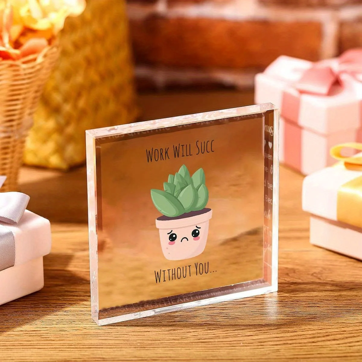 HANYKEY Funny Acrylic Desk Decor 