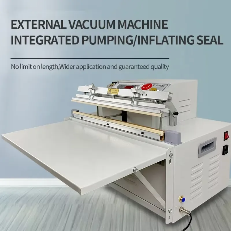 for Commercial Food Vacuum Sealer Machine Plastic Bag Air Pump Packaging Equipment for Rice Corn Chicken Meat Preservation