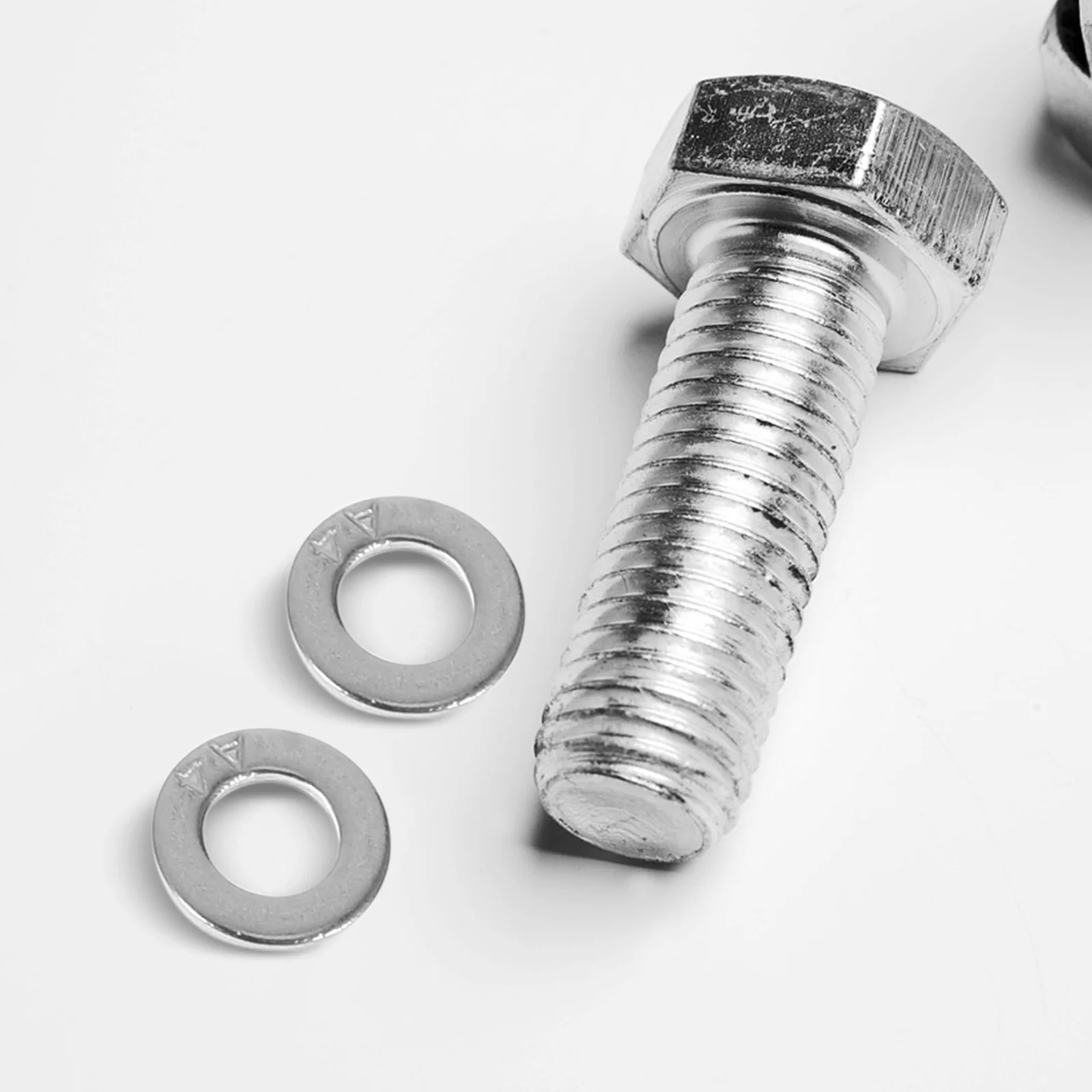 

125pcs Stainless Steel Flat Washers M6 Round Metal Washer Assortment For Bolt Screw Fastening Repair Hardware Kit Automotive