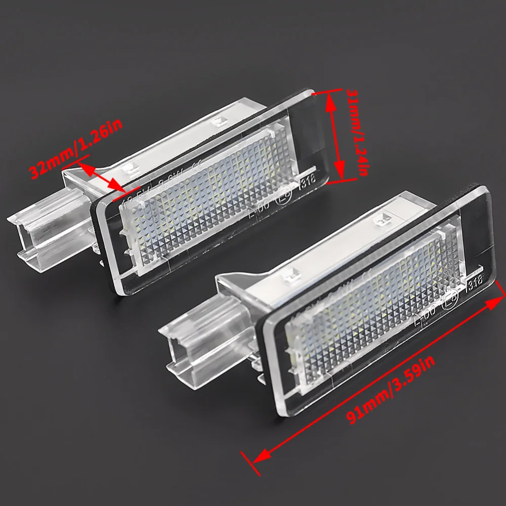 Car License Plate Light 12V 6000K Led Rear Number Plate Lamp for Renault Captur 2013-2019 For Renault Scenic MK2 MK3 2003-2015