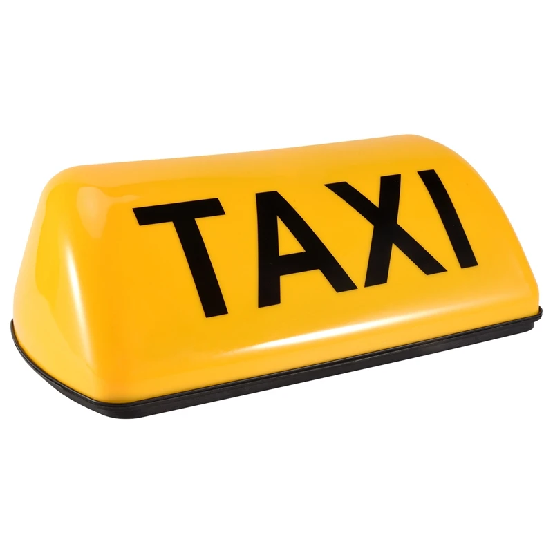 12V Waterproof Top Sign Magnetic Meter Cab Lamp Light LED TAXI Signal Lamp - Yellow