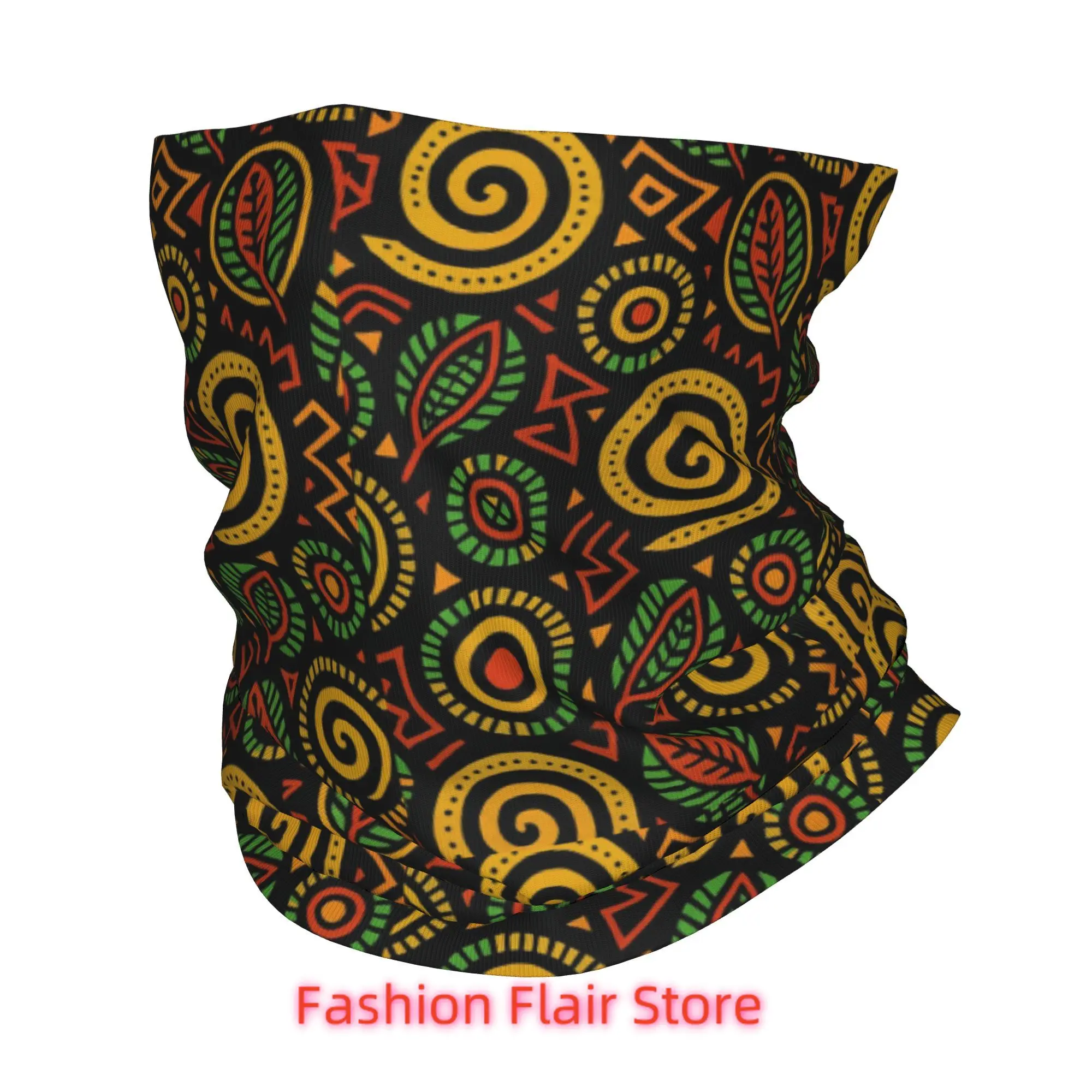 Kizomba Samakaka Ankara African Pattern Wax Bandana Neck Gaiter Printed Mask Scarf Multifunction Headwear Cycling For Men Women