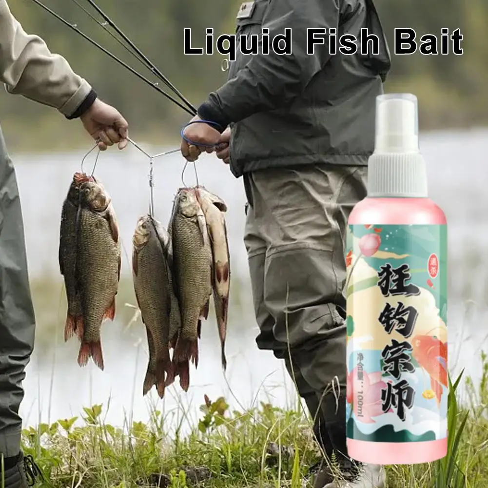 

100ml Liquid Bait Additive Fishing Master Fish Attractant For Wild Fishing Crucian Carp Grass Carp Bait Fishing Artifact L9T4