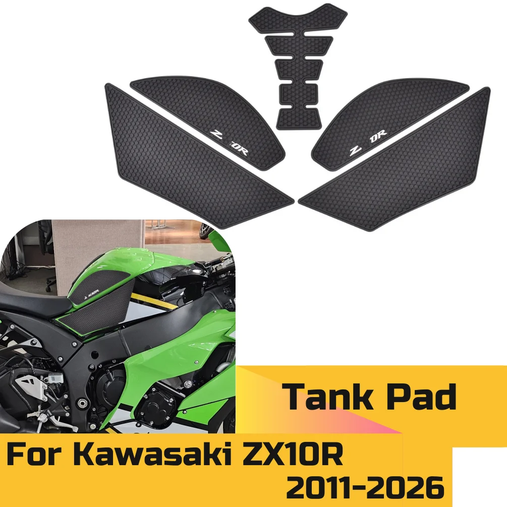 

ZX10R Fuel Tank Stickers Gas Knee Grip Protector Pad Traction Decals For Kawasaki ZX 10R 2012-2026 ZX-10R Motorcycle Accessories