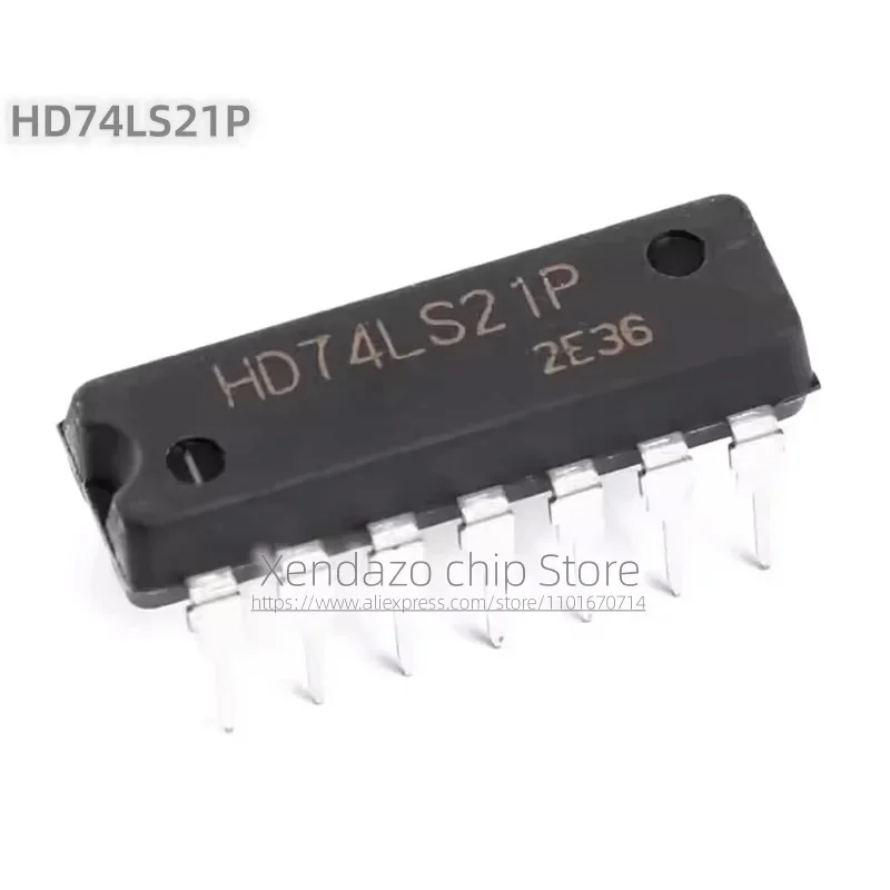 10pcs/lot HD74LS21P DIP-14 package Original genuine 4-input dual gate Logic Chip
