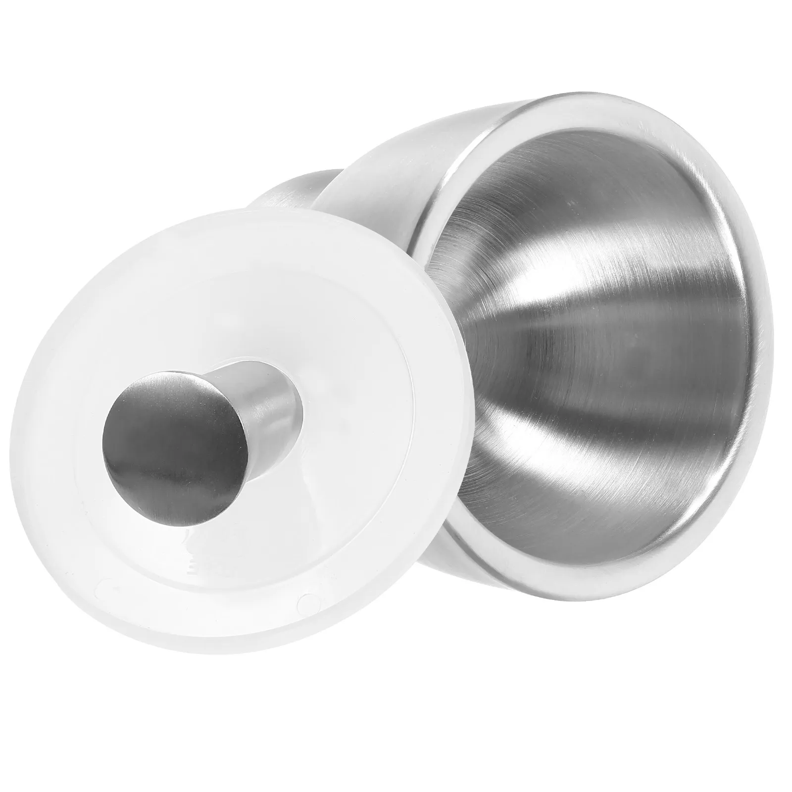 Stainless Steel Cup Garlic Pounder Size S Ergonomic Spice Grinder Garlic Masher Mortar Kitchen Tools Easy Clean Retains Original